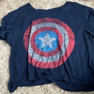 captain america crop top